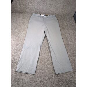Hiltl Dent-So Mens Grey Stretch Cotton Chino Trousers Straight Leg 35x26.5 21418